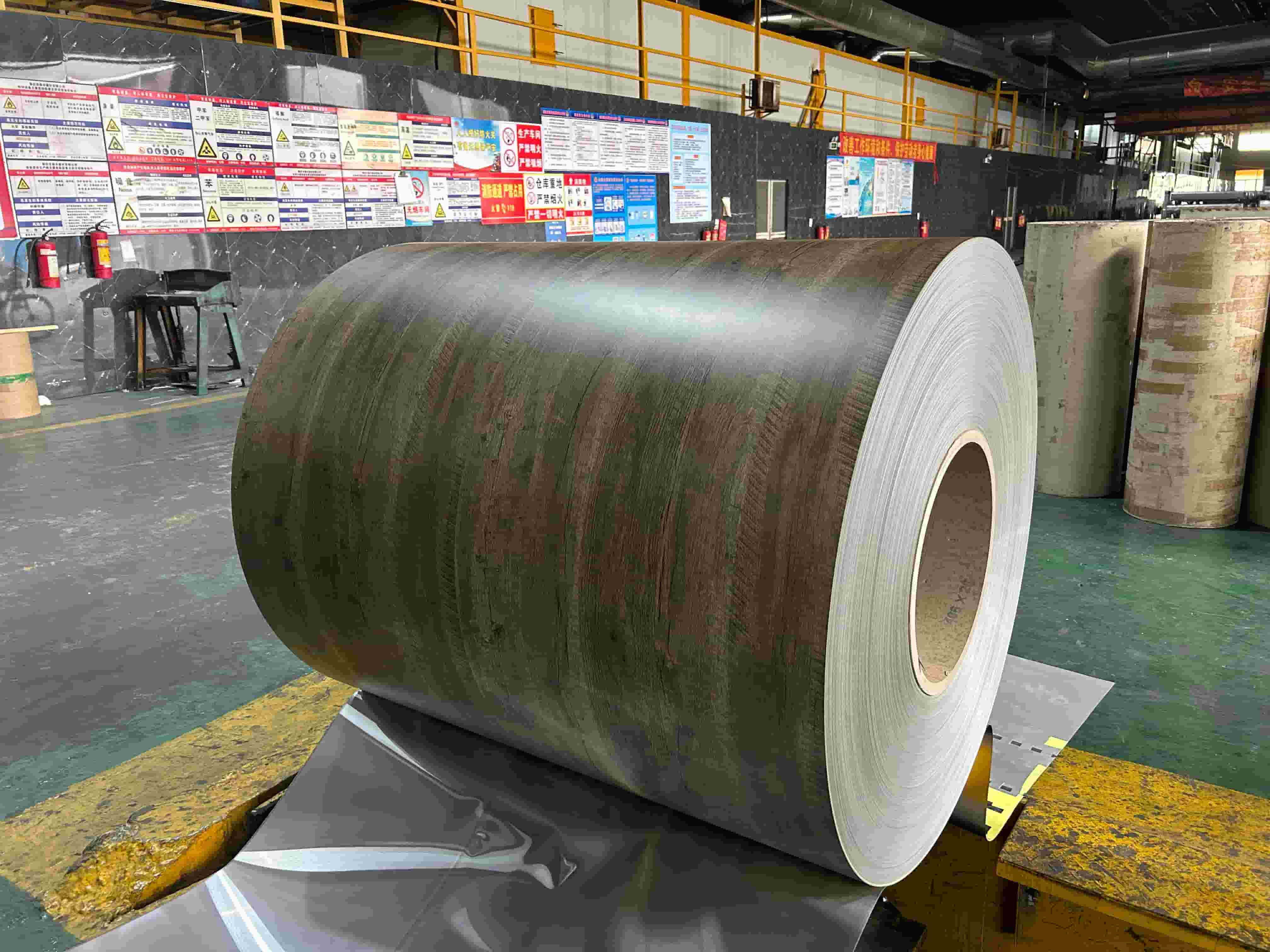 wooden color coated aluminum coil